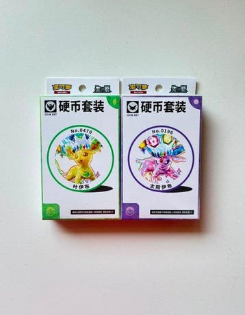 Pokémon - 2 Box - Pokemon CSV9.5 Leafeon Espeon Coin, Nieuw