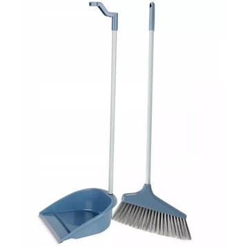 Stoffer en Blik met Lange Steel - Blauw, Huis en Inrichting