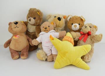 Steiff - Speelgoed Lot of 7 x Vintage Steiff Plush Toys -