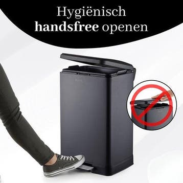 2dekans | Bayt Prullenbak - Prullenbak 60 Liter -, Huis en Inrichting, Ophalen of Verzenden, Zo goed als nieuw