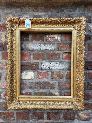 Lijst - 245. Oude goud vergulde schilderijlijst. Voor