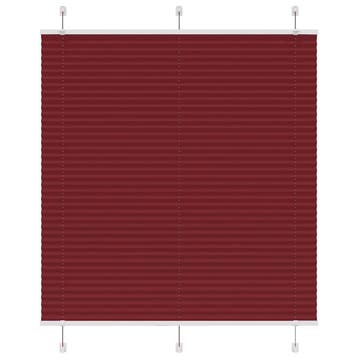 vidaXL Plissé rolgordijn 120x150cm stofbreedte 119,4cm, Verzenden, Nieuw, Rood