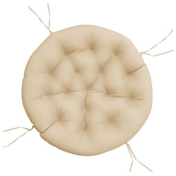 Groot rond vloerkussen 100cm beige - Outlet deal, Ophalen of Verzenden, Zo goed als nieuw