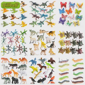 Educatieve Speelgoed Dierenfiguren Set - Insecten, Boerderij