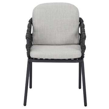 Matera dining tuinstoel antraciet rope, Ophalen of Verzenden, Nieuw