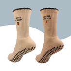 Antislip Gripsokken Pilates | 2 Paar | Manamove, Kleding | Dames, Verzenden, Beige, Manamove, Nieuw