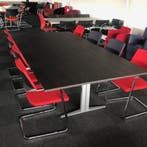 (MDK-105008) Kembo vergadertafel 260 x 130 cm met nieuw blad, Ophalen of Verzenden, Gebruikt