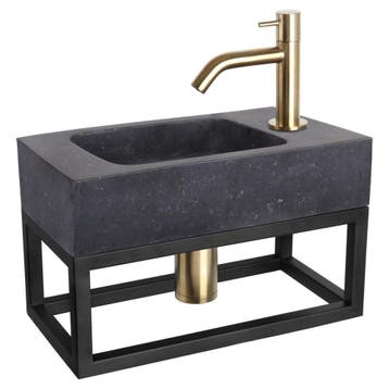 Differnz fonteinset bombai black - natuursteen - kraan, Verzenden, Nieuw