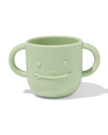 HEMA Kinderbeker 150ml siliconen monster groen 2+2 gratis, Verzenden, Nieuw