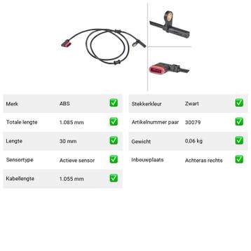 ABS-sensor Mercedes-Benz SLK 250 (R172) Van 2011-02 tot  - A, Verzenden, Nieuw, Mercedes-Benz