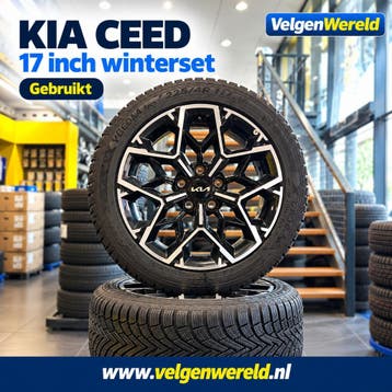 17 inch KIA CEED velgen + winterbanden  | 1026-09, Gebruikt, Banden en Velgen, 17 inch, 225 mm