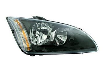 Ford Focus 2004-2008 Zwart Koplamp Rechts (Koplampen), Verzenden, Nieuw