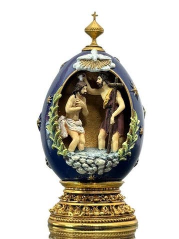 Fabergé ei - Doop - House of Faberge 24 Karat Gold Plated