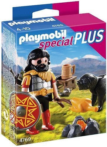 Playmobil Special Plus Barbaar met Hond en Kampvuur - 4769 (, Kinderen en Baby's, Speelgoed | Playmobil, Nieuw, Verzenden