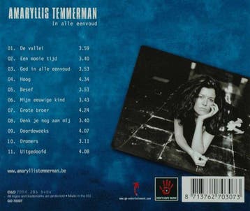 cd - amaryllis temmerman - IN ALLE EENVOUD (nieuw), Verzenden, Zo goed als nieuw