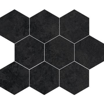 Mozaïek Cristacer Titanium 35.5x29.2cm Hexagon Graphite, Ophalen of Verzenden, Nieuw