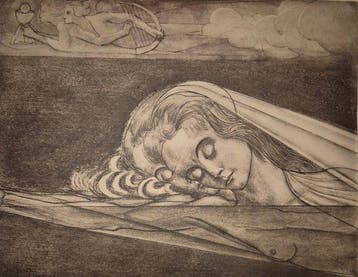 Jan Toorop (1858-1928) - De Nooit Rustende Liefde en de Hand