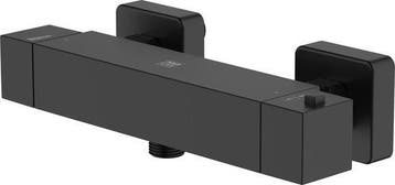 AquaVive thermostatische douchekraan Tanaro zwart 15cm, Verzenden, Nieuw