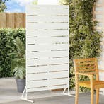 vidaXL Privacyscherm Wit 100 x 50 x 180 cm Staal, Tuin en Terras, Schuttingen, Verzenden, Nieuw, IJzer