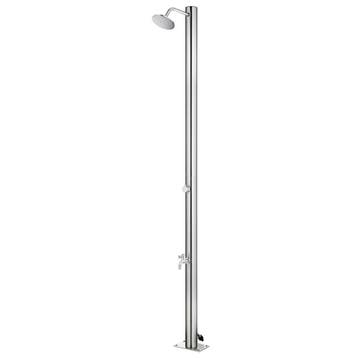 vidaXL Buitendouche 215 cm roestvrij staal, Tuin en Terras, Verzenden, Nieuw