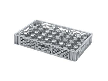 BASIC glazenkrat - 600 x 400 x H 99 mm voor 40 glazen - max., Ophalen of Verzenden, Nieuw