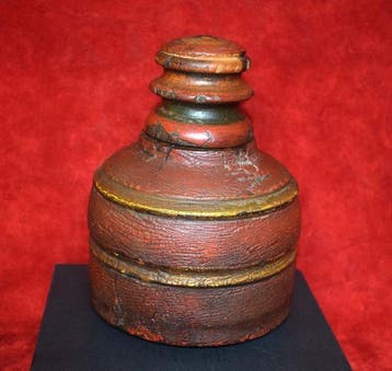 Masala Dabba of kleine kruidendoos - Rajasthan - Hout -, Antiek en Kunst