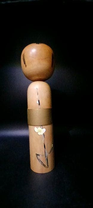 Beeldje - Grote Vintage Japanse Sosaku Kokeshi - Shiraume