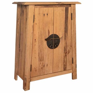 vidaXL Badkamerkastje 59x32x80 cm massief grenenhout, Verzenden, Nieuw, (Half)hoge kast