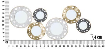 IJZEREN WANDPANEEL GLOTY -B- CM 104X4X45,5 - 032143000B, Huis en Inrichting, Ophalen of Verzenden, Nieuw