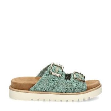 Mustang slippers voor dames in het Groen, Kleding | Dames, Schoenen, Slippers, Verzenden, Nieuw, Mustang
