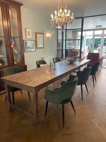 Tafel - Teak - grote keuken/vergadertafe