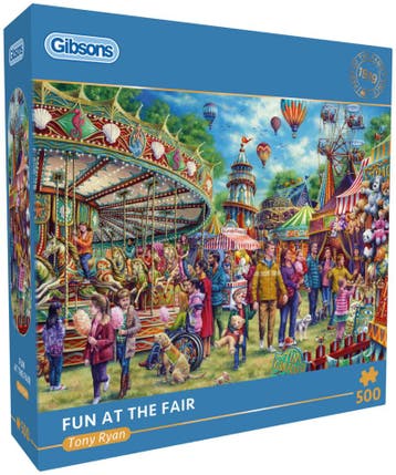Tony Ryan - Fun at the Fair Puzzel (500 stukjes) | Gibsons -, Hobby en Vrije tijd, Denksport en Puzzels, Verzenden, Nieuw