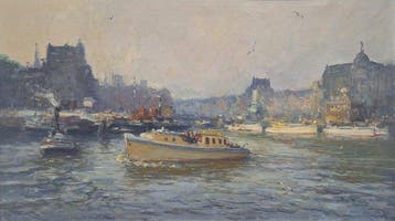 Evert Moll (1878-1955) - Amsterdam - Prins Hendrikkade, Antiek en Kunst, Kunst | Schilderijen | Klassiek