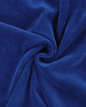 Nicky velours koningsblauw, Nieuw, Blauw