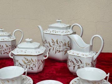 Porcelaine de Paris - Koffieservies (13) - Porselein -, Antiek en Kunst