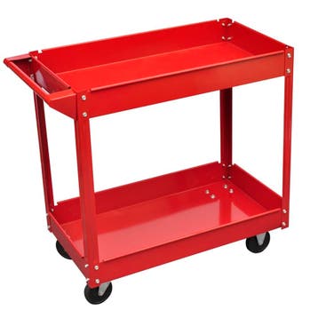 vidaXL Gereedschapstrolley 100 kg rood, Verzenden, Nieuw