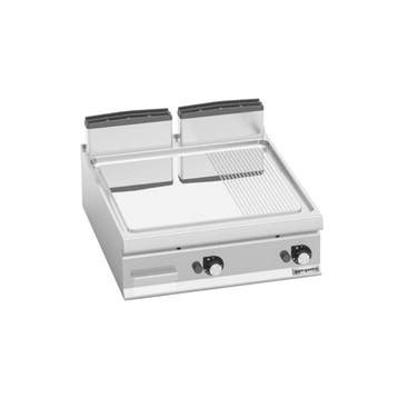 GGM Gastro | Gasbakplaat - 20kW - Glad/geribbeld | GBPB894GG, Verzenden