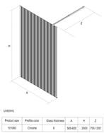 SALE - Oslo 60 x 200 - Koper - Inloopdouche -, Ophalen of Verzenden, Nieuw