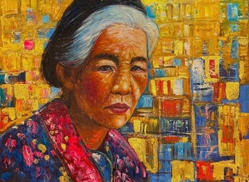 Nguyn V.L (1993) - Les Mémoires dOr 60 80 cm - No