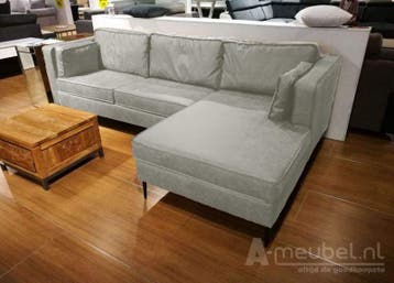 Loungebank Borne - loungebanken - Zilver, Nieuw, 150 cm of meer, Stof, 200 tot 250 cm