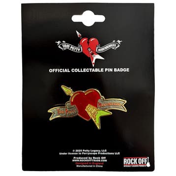 Tom Petty & The Heartbreakers - Flying Heart Pin off. merch., Ophalen of Verzenden, Nieuw, Kleding