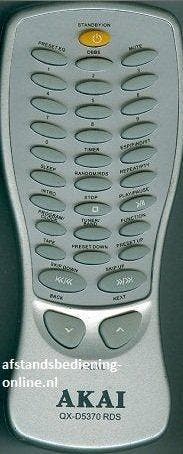 Afstandsbediening Akai qx-d5370 rds, Ophalen of Verzenden, Nieuw, Origineel
