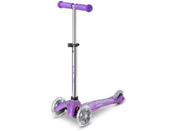 Mini Micro - step - 3-wiel LED moon wielen - paars, Verzenden, Nieuw