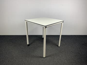 Statafel Verrijdbaar - Wit | 110,5 x 100 x 100 cm, Ophalen of Verzenden, Gebruikt
