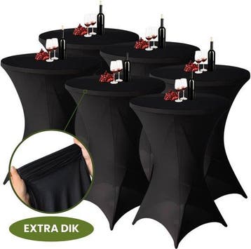 Statafelrok Zwart x 6 – 80-85 x 110 cm met Opbergtas – Stat, Verzenden, Nieuw