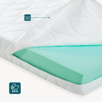 Matras koudschuim 160x200x16 cm gewatteerde tijk 1,5 cm, Verzenden, Nieuw