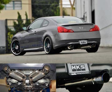 HKS 08-13 Infiniti G37 Coupe Dual Hi-Power Ti Tip Catback, Ophalen of Verzenden, Nieuw