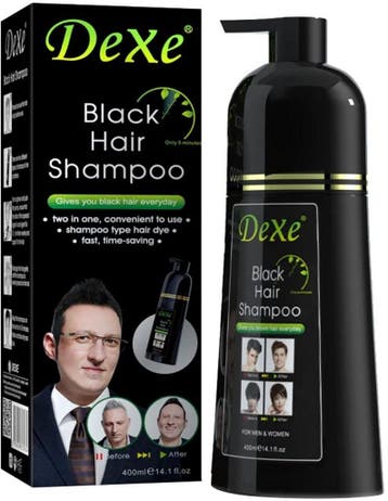 Dexe Black Hair Shampoo - 400ml, Ophalen of Verzenden, Zo goed als nieuw