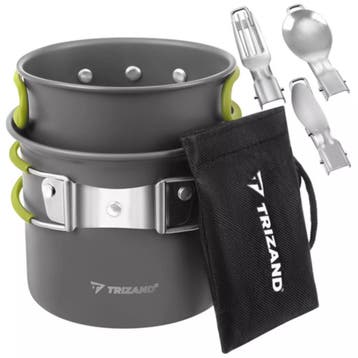 Trizand Lichtgewicht aluminium camping pannenset 1,2 lite..., Ophalen of Verzenden, Nieuw