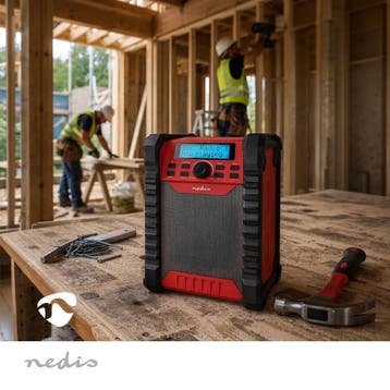 DAB+ Radio - Bouwradio oplaadbaar - DAB+ / FM - Bluetooth, Audio, Tv en Foto, Ophalen of Verzenden, Nieuw, Bouwradio